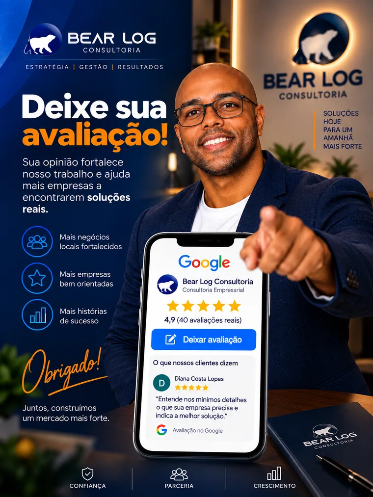 Deixe sua avaliação da Bear Log Consultoria no Google